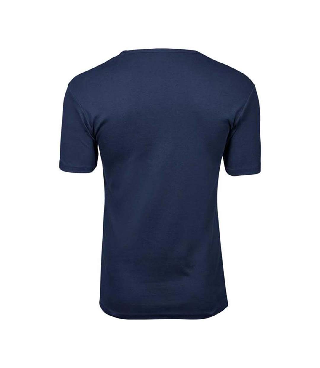 Mens Interlock Short Sleeve T-shirt Navy Blue Tee Jays-2