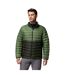 Mens Fosters Patterned Insulated Insulated Puffer Jacket Green Black Columbia-1