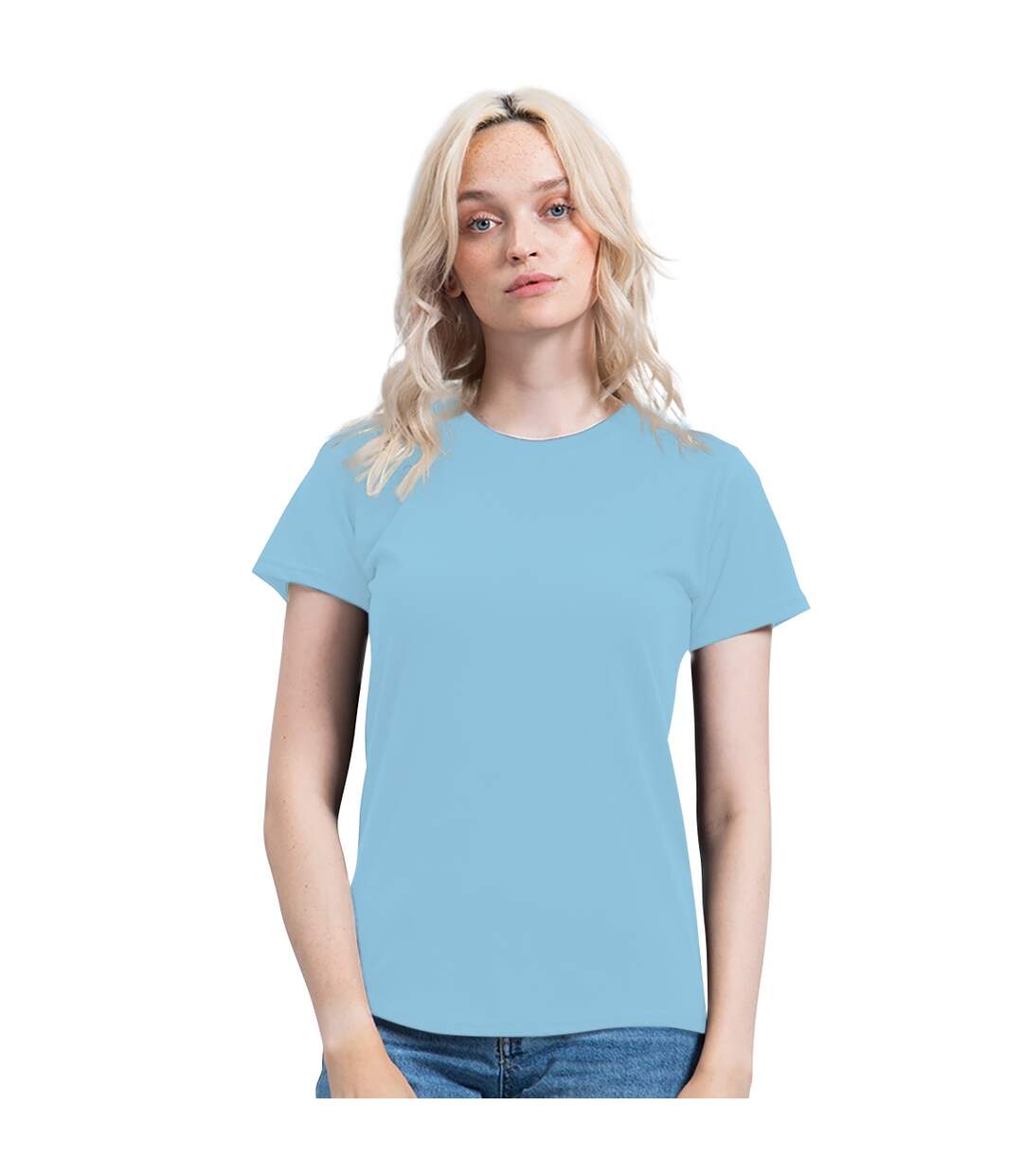 T-shirt essential femme bleu ciel Mantis