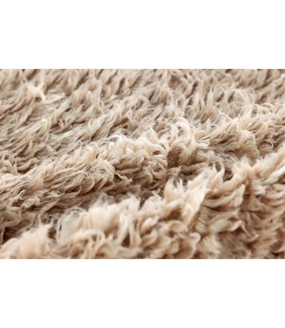 Tapis Déco en Laine Leiko 200x300cm Beige-4
