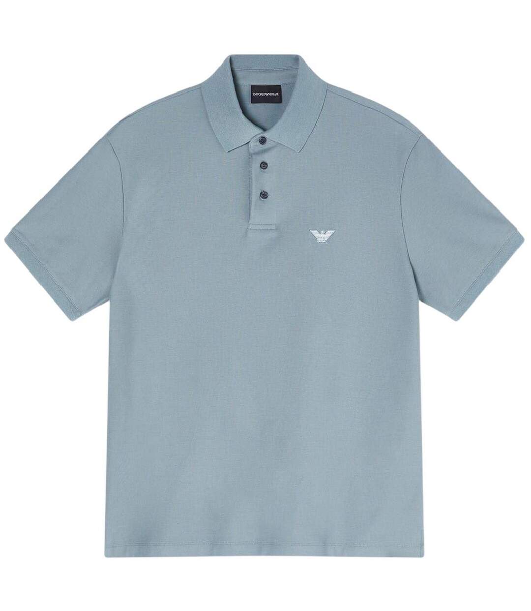 Polo Homme Gris Bleu Emporio Armani EA7-1