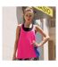 Skinni Fit Womens/Ladies Fashion Workout Tank Top (Neon Pink)