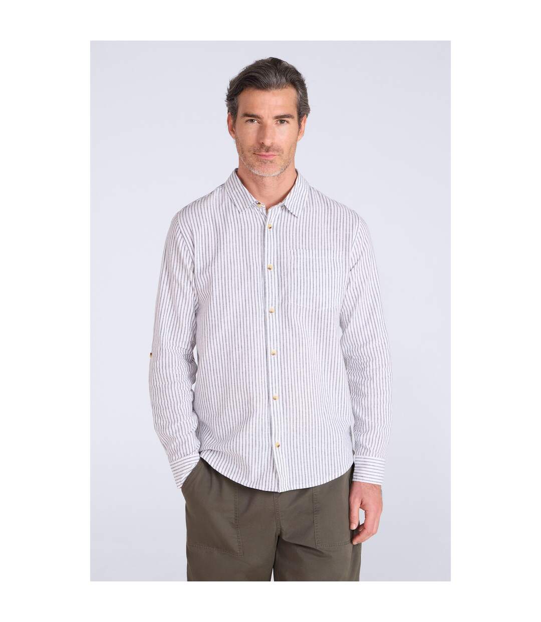 Chemise Lowe Homme Kaki Clair Mountain Warehouse-1