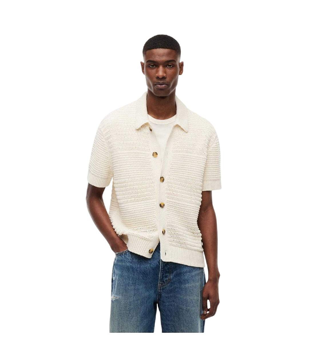 Mens Short-sleeved Shirt Calico Tommy Jeans-3