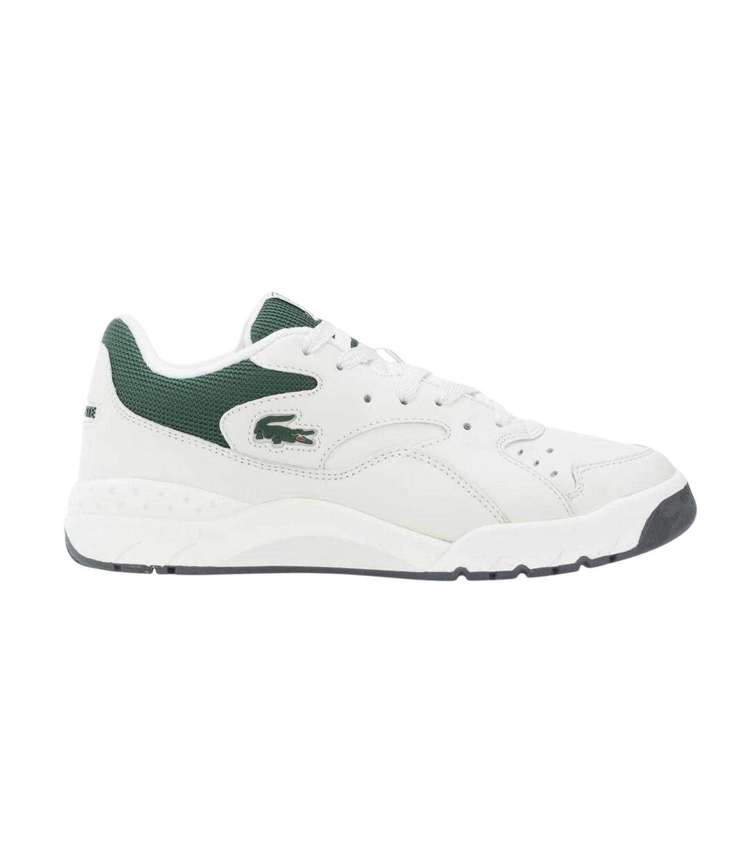 Mens 96 Leather Flat Trainers Off White Lacoste-3