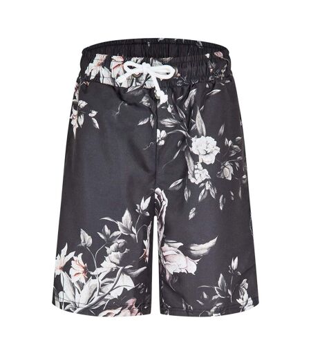Short Motif/style Floral Sinclair Homme Noir Criminal Damage