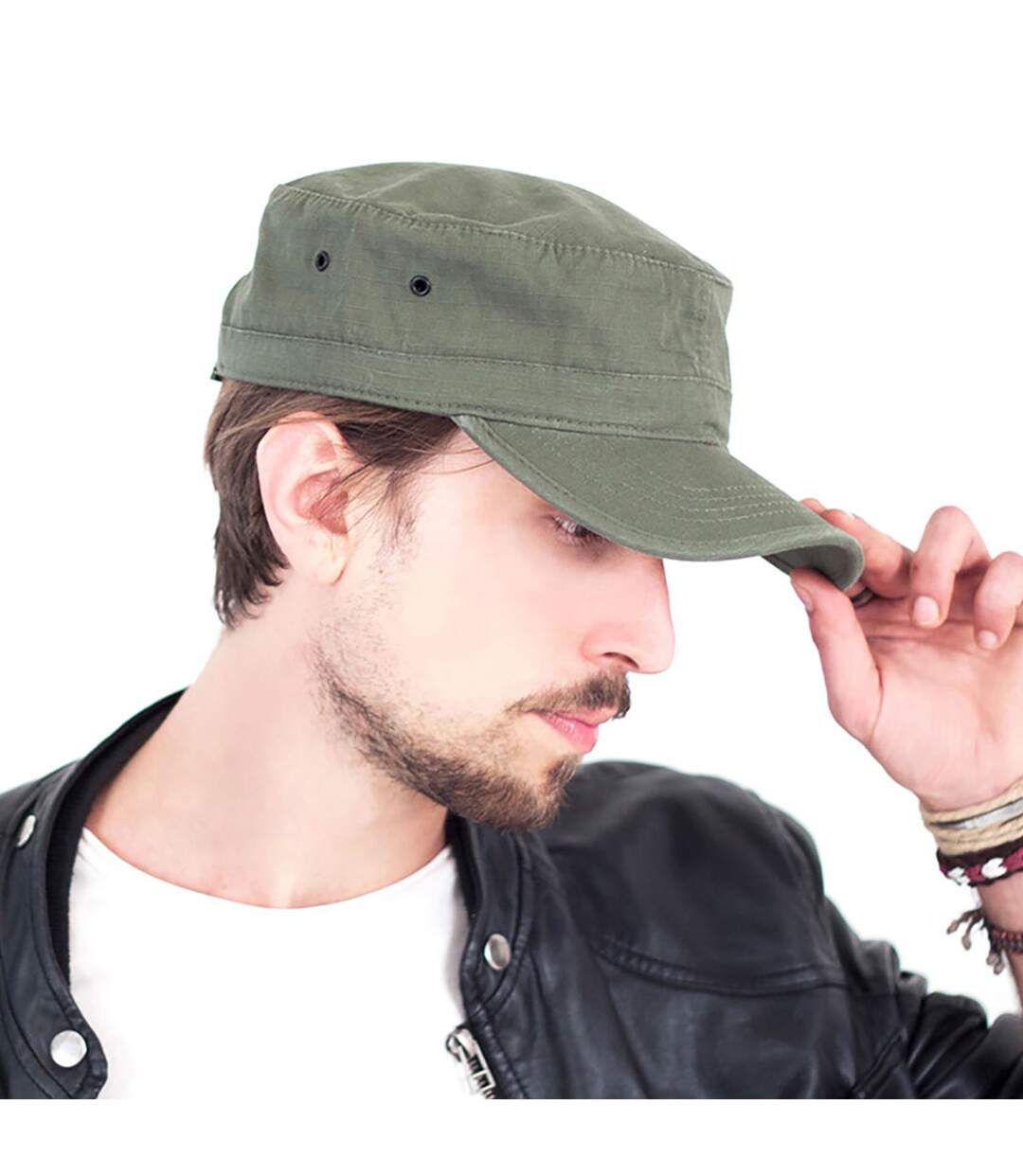 Lot de 2  casquettes militaire adulte vert Atlantis-4