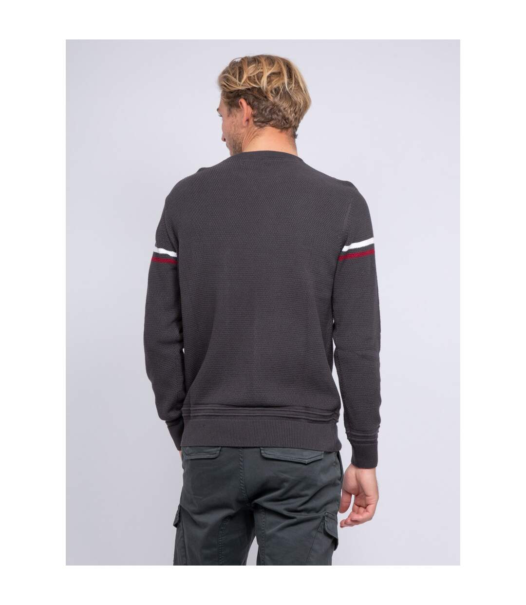 Pull fin col rond pur coton LERMITE-2