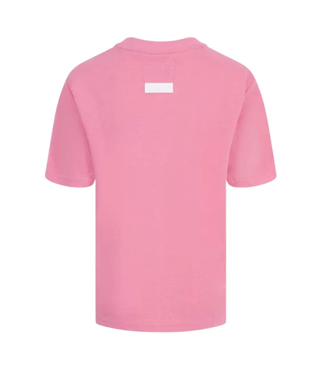 Womens/ladies Oversized Boyfriend T-shirt Pop Pink Blank Essentials-2