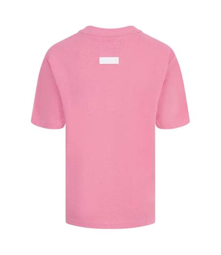 Womens/ladies Oversized Boyfriend T-shirt Pop Pink Blank Essentials