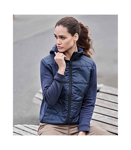 Tee Jays Womens/Ladies Stretch Hooded Jacket (Navy)