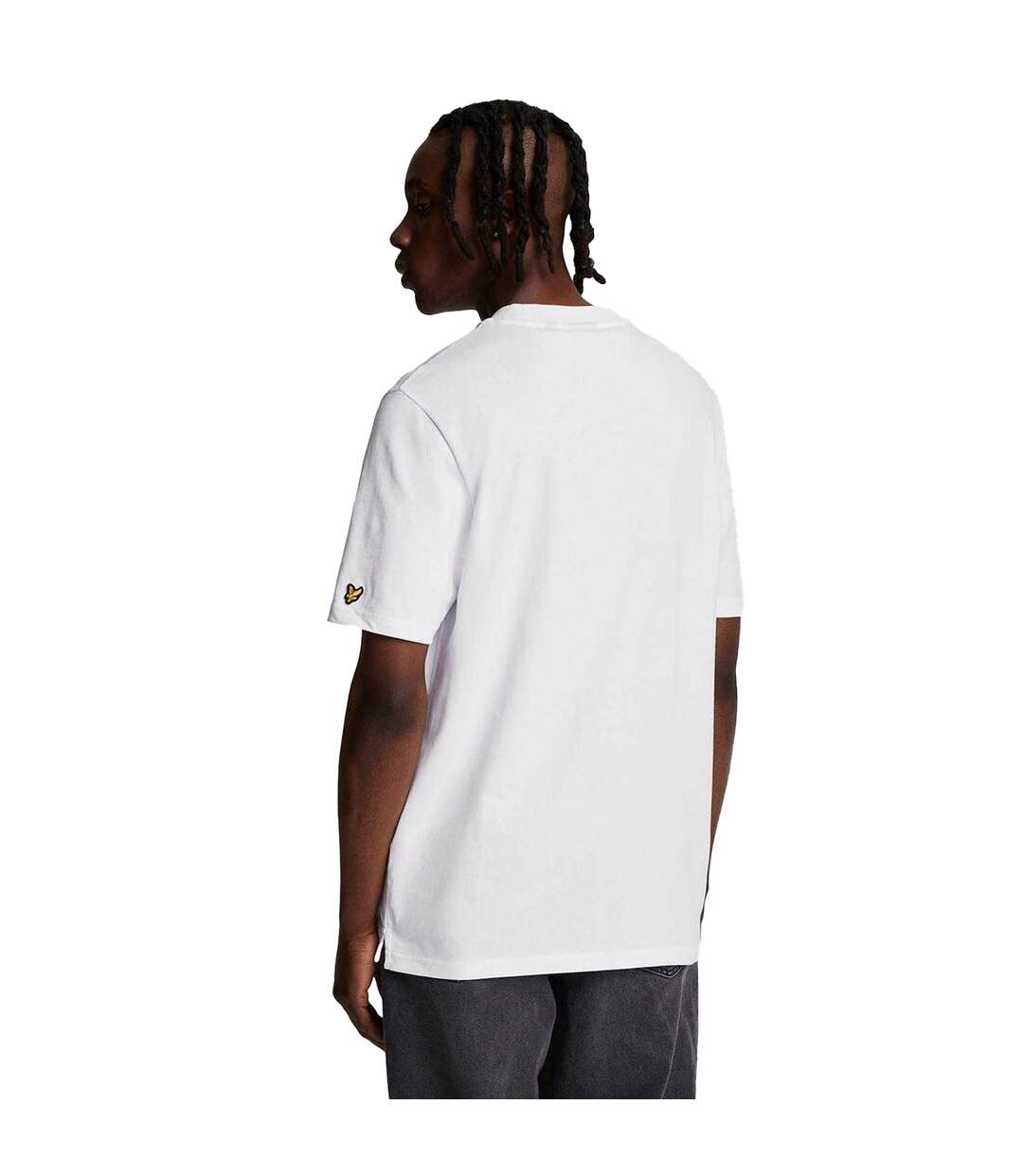 T-shirt Motif Tampon Homme Blanc Lyle & Scott-3