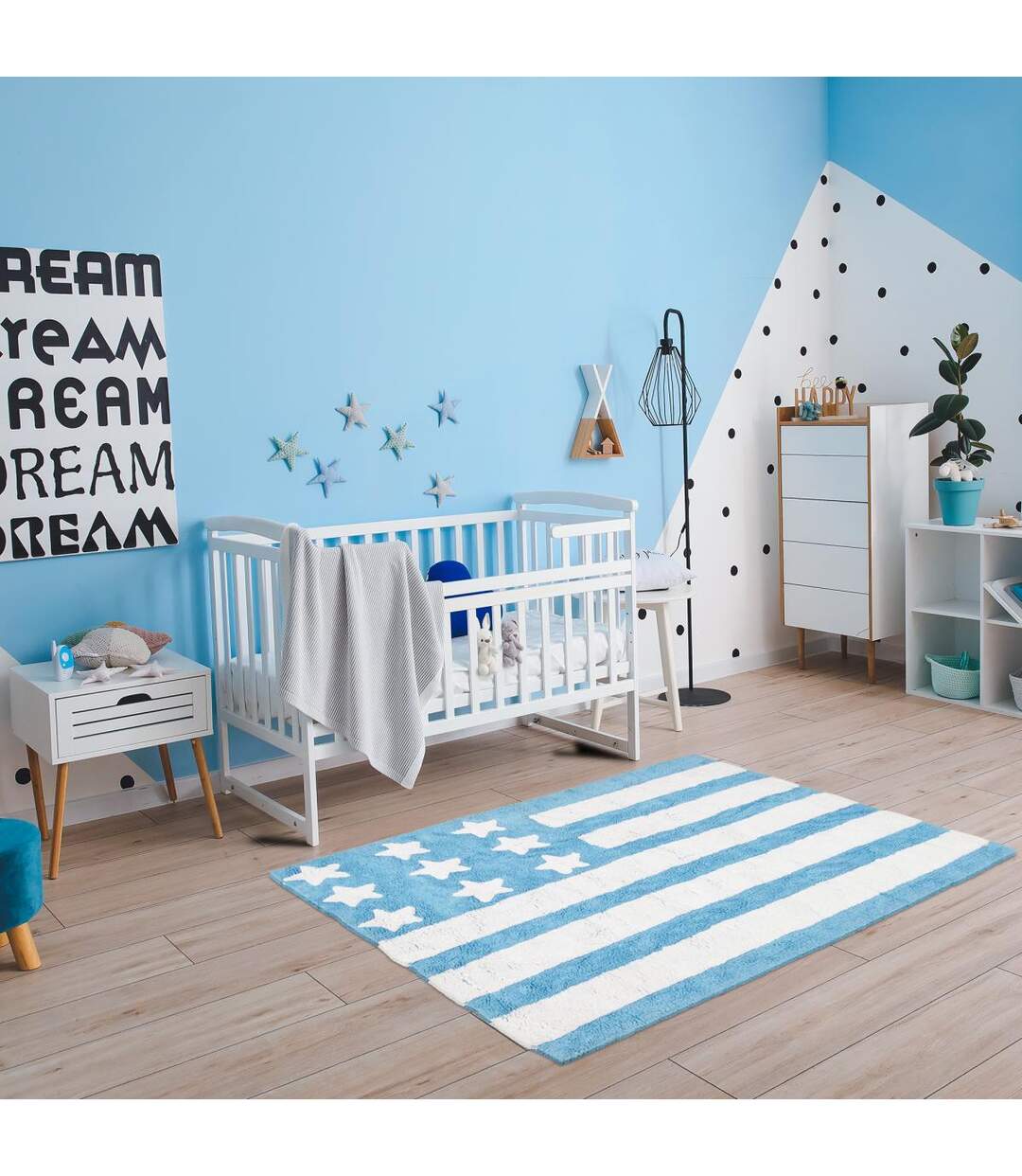 Tapis enfant fait main en coton DRAPA-5