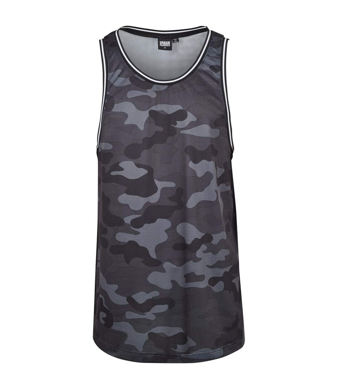 Débardeur Motif/style Camouflage Homme Noir Gris Gris Clair Urban Classics-1