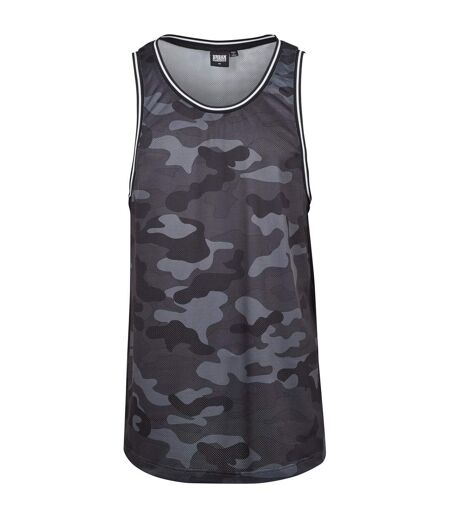 Débardeur Motif/style Camouflage Homme Noir Gris Gris Clair Urban Classics
