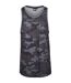 Débardeur Motif/style Camouflage Homme Noir Gris Gris Clair Urban Classics-1
