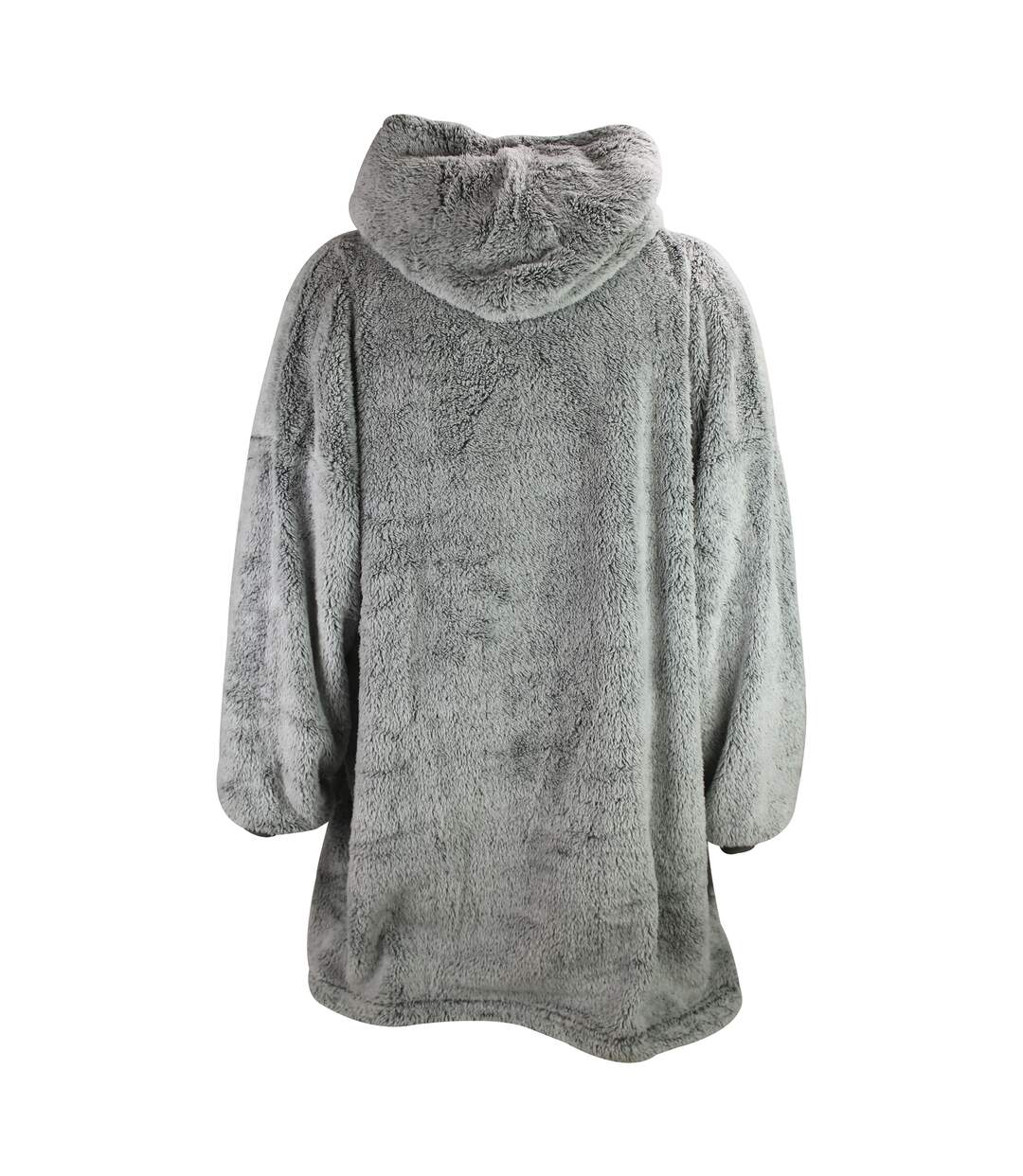 Mens Fleece Lined Blanket Hoodie | Shaggy Loungewear Top with Hood-5
