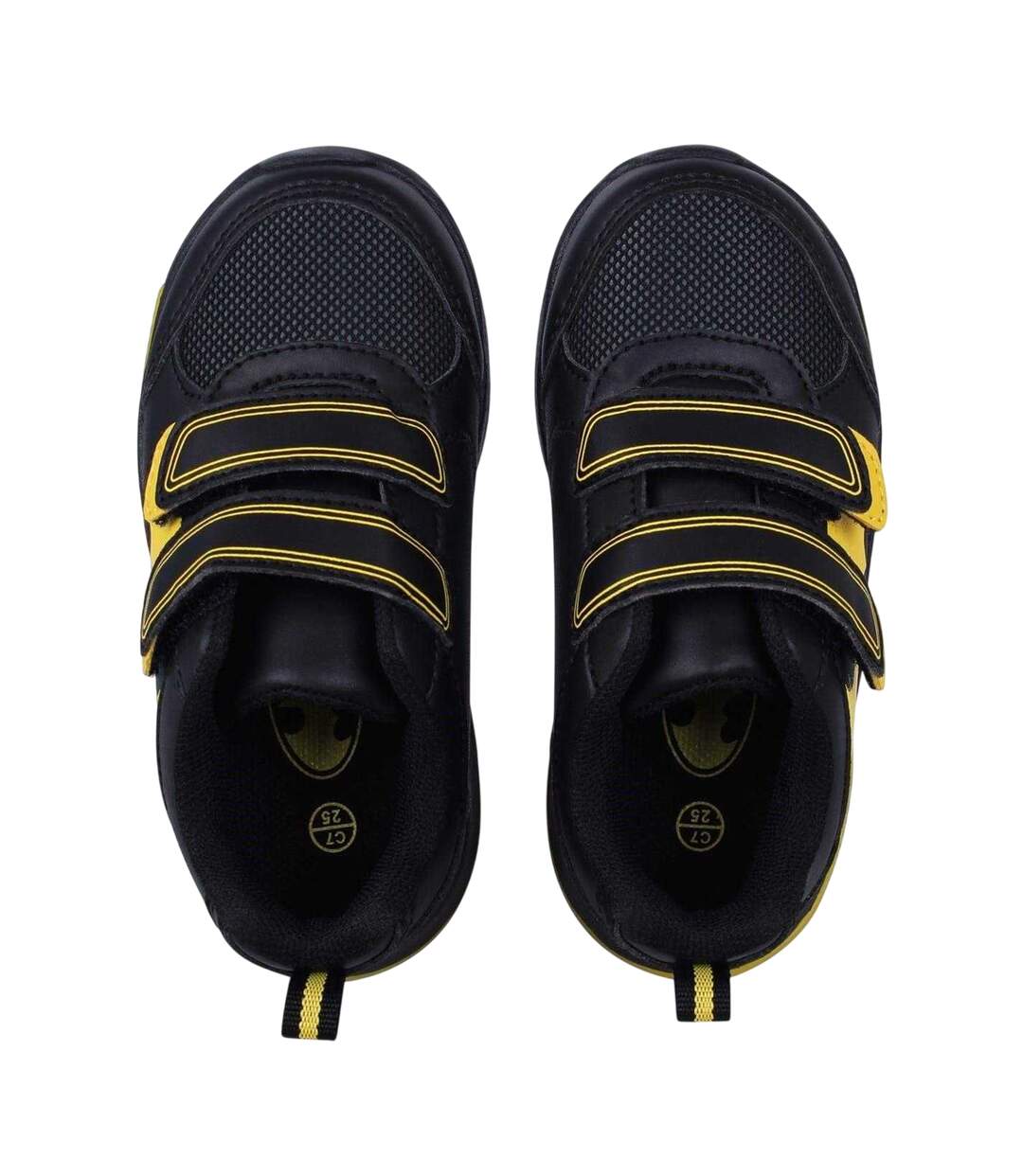 Baskets Motif/style Illuminé Garçon Noir Jaune Batman-4