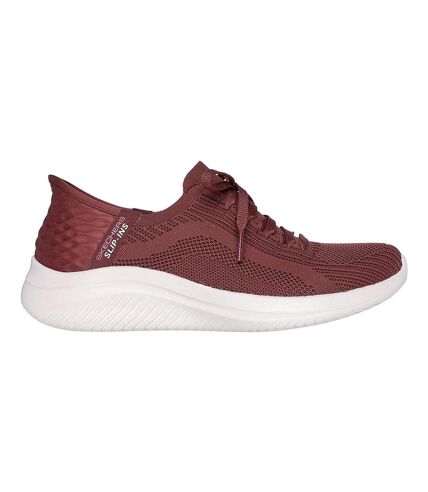 Womens/ladies ultra flex 3.0 brilliant path shoes burgundy Skechers