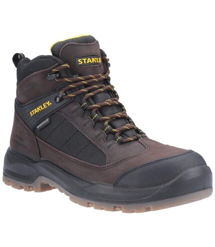 Stanley Mens Berkeley Full Lace Up Leather Safety Boot (Brown) - UTFS6891
