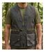 LEDERTYS LY0207 — Gilet de chasse sans manches vert : l'équipement fonctionnel à cartouchière 16 tubes-1