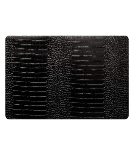 Set de Table Imprimé Croco 33x49cm Noir