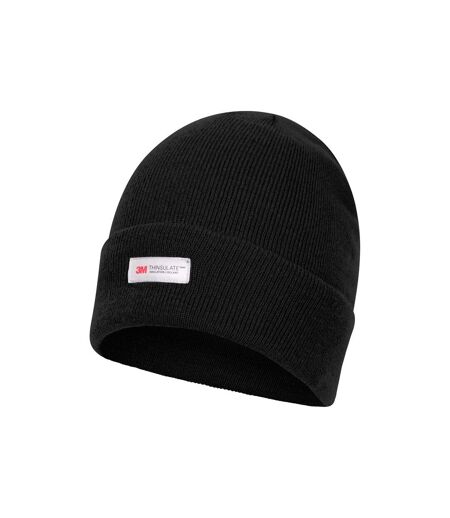 Womens/ladies knitted thinsulate beanie black Mountain Warehouse