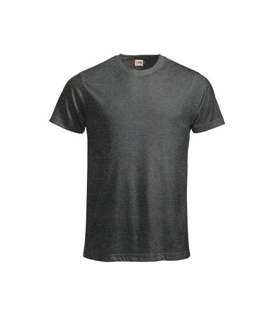 Clique Mens New Classic Melange T-Shirt (Anthracite)