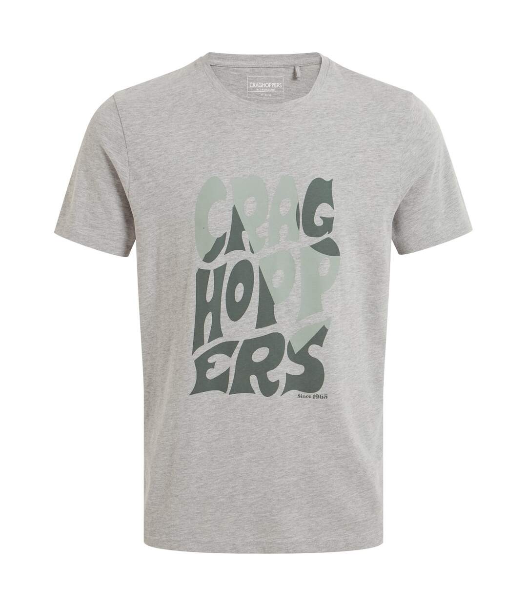 T-shirt lucent homme gris chiné Craghoppers-1