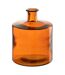 Vase Déco en Verre Bouteille 26cm Orange-1