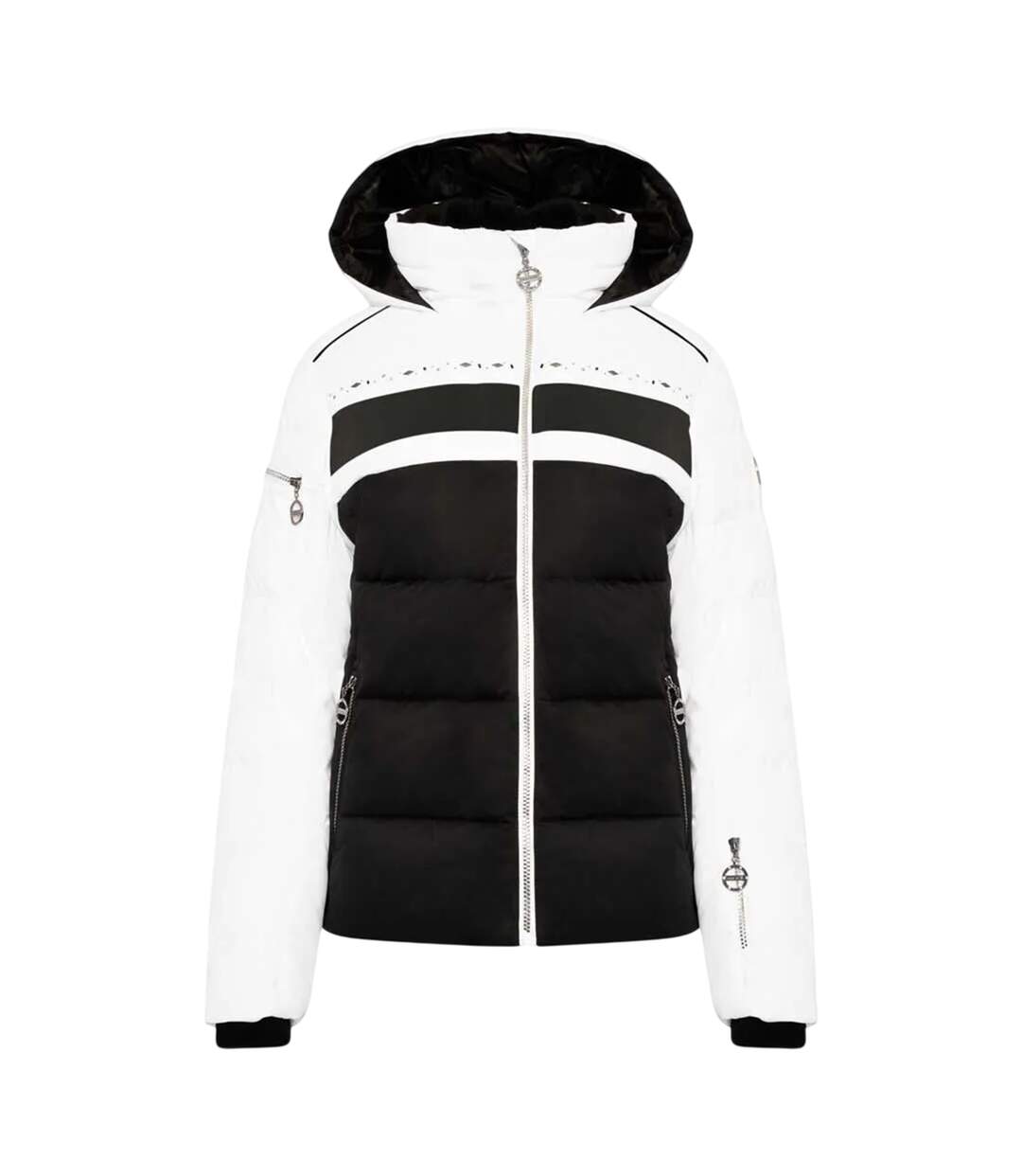 Blouson De Ski Crystallize Femme Blanc Noir Dare 2B-2