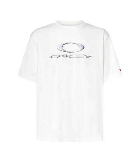 T-shirt Motif/style Logo New Retro Homme Turquoise Blanc Oakley