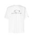 T-shirt Motif/style Logo New Retro Homme Turquoise Blanc Oakley-2