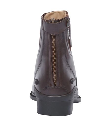 Dublin Evolution Unisex Lace Front Leather Paddock Boots (Brown) - UTWB1184