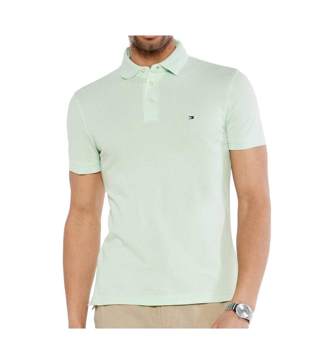 Polo vert clair homme tommy hilfiger 1985-1