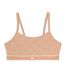 Womens/ladies Logo Cotton Stretch Bralette Pink Lacoste-2