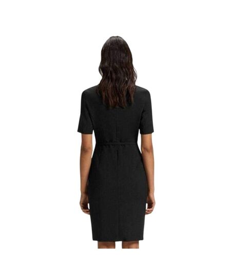 Robe Droite Manches Courtes Daleah Femme Noir Boss