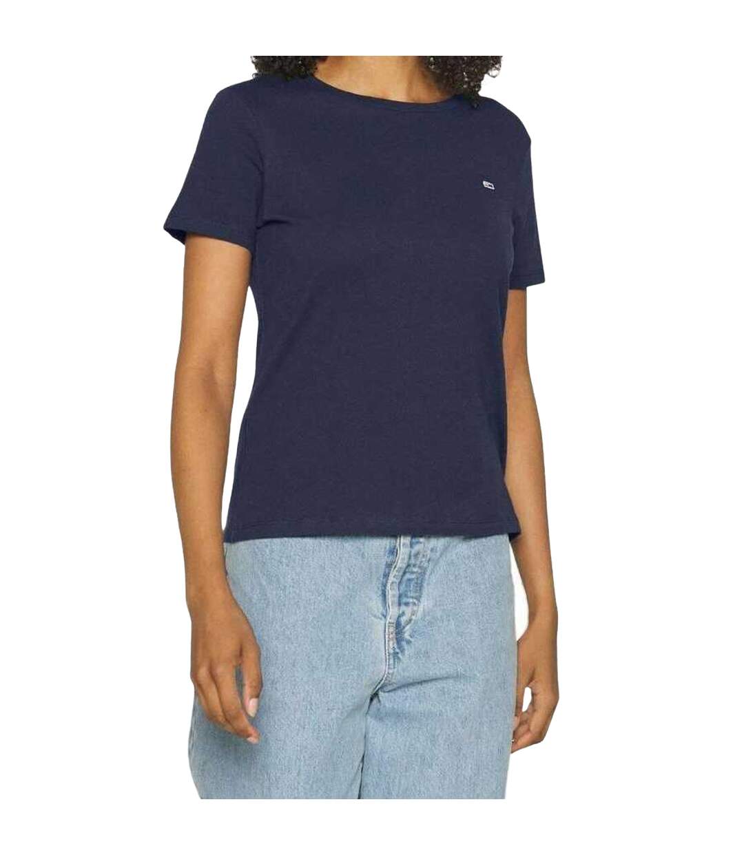 T-shirt Motif/style Logo Femme Bleu Marine Tommy Hilfiger-1