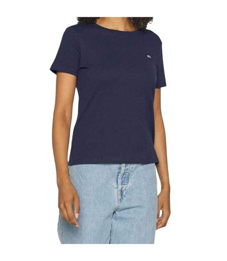 T-shirt Motif/style Logo Femme Bleu Marine Tommy Hilfiger
