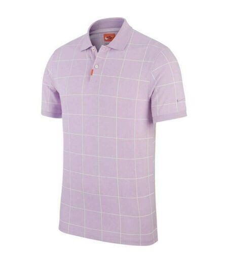 Polo Motif/style À Carreaux Homme Violet Nike