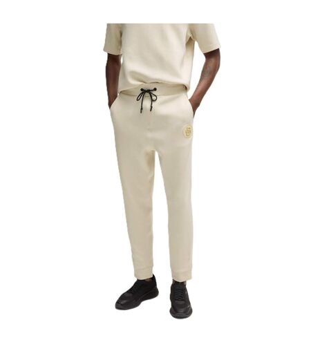 Mens Hadiko Tracksuit Bottoms White Boss