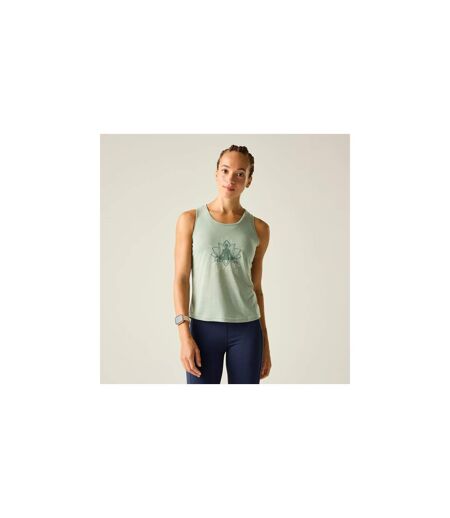 Débardeur Motif/style Posture De Yoga Harmonic Femme Vert Pâle Dare 2B