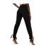 Womens/ladies Denim Tie Up Relaxed Fit Jeans Black Missy Empire-2