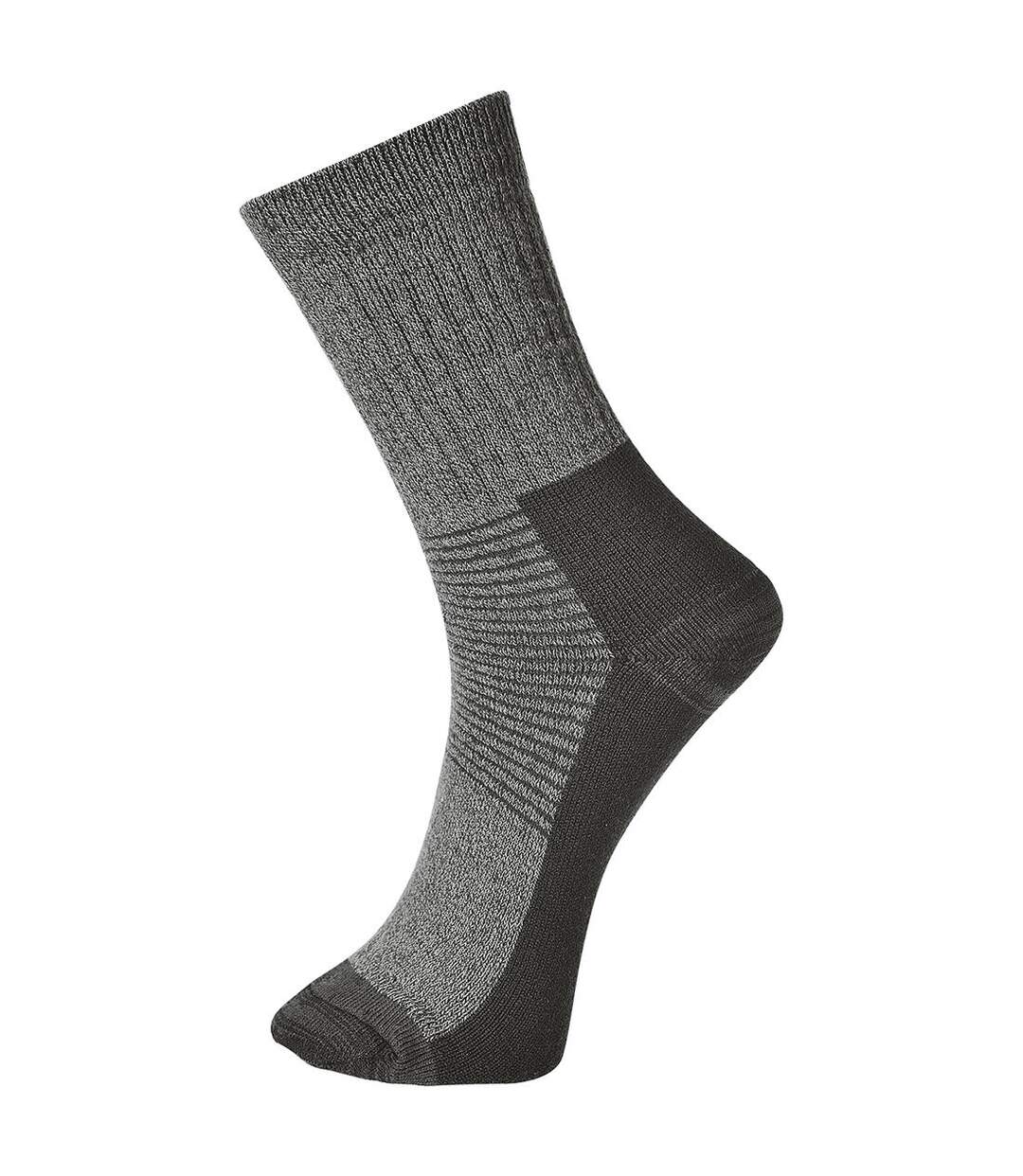 Unisex adult thermal socks grey Portwest-1