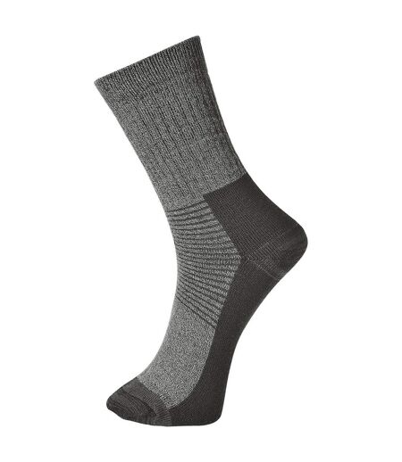 Unisex adult thermal socks grey Portwest