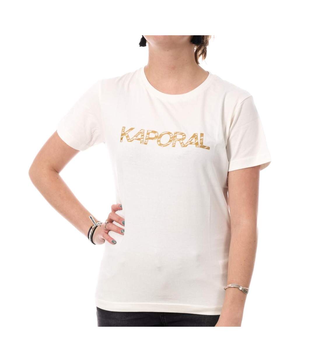 T-shirt Blanc Femme Kaporal SELORH - L-1