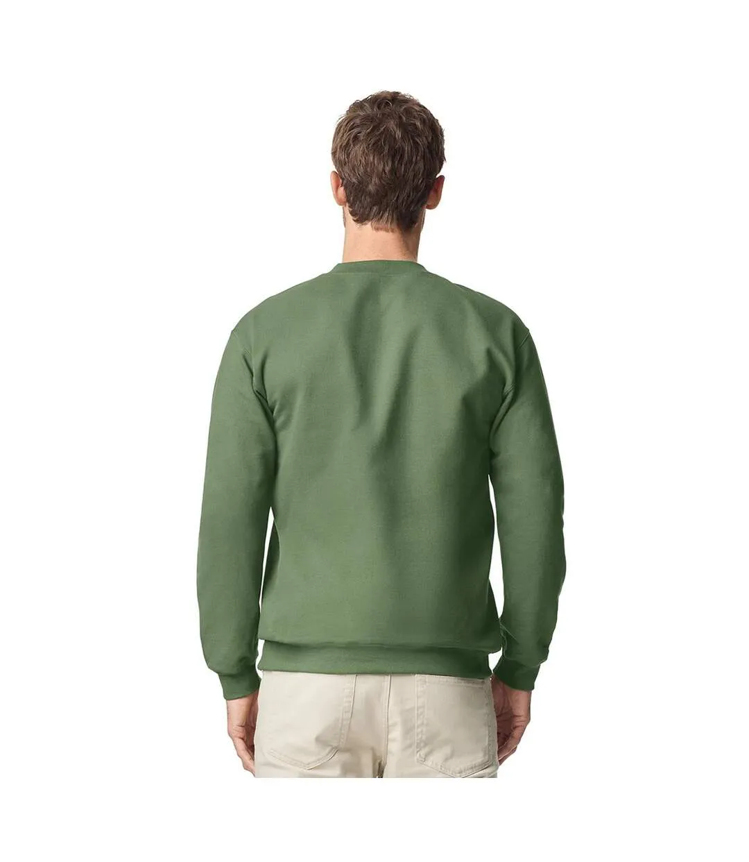 Sweat Softstyle Adulte Vert Kaki Gildan-3