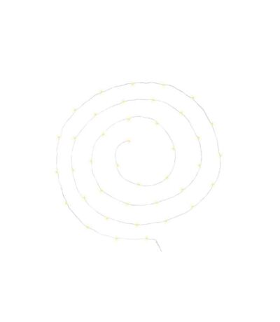 Guirlande Lumineuse 40 Led Blanc Chaud 395cm Chrome