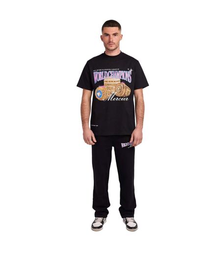 T-shirt world champion homme noir Mercier