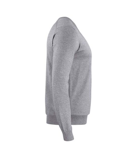 Mens Oakville V Neck Sweatshirt Grey Melange Cutter & Buck